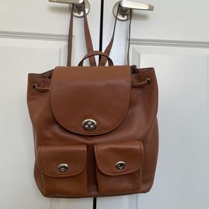 Coach leather backpack (New)